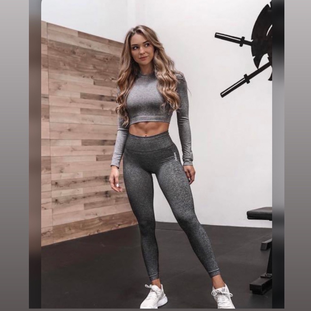 Gymshark Adapt Mark Seamless Leggings - Dark Grey